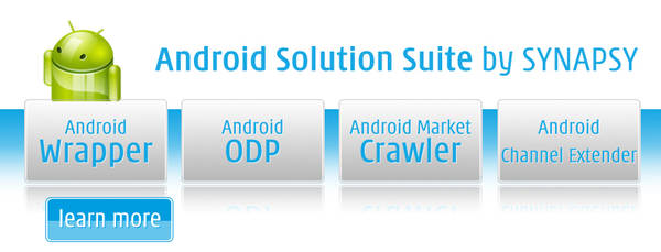 Android Solution Suite by SYNAPSY - Android Wrapper, Android On-Device Portal, Android Market Crawler and Android Channel Extender